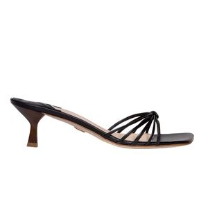 (MSRP: $465) Brother Vellies Luci Leather Black Kitten Heel SZ 10